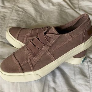 Purple slip on
